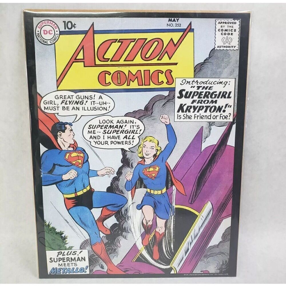 Action Comics #252 1969 Superman Vintage DC Comics Series 11"X14" Poster